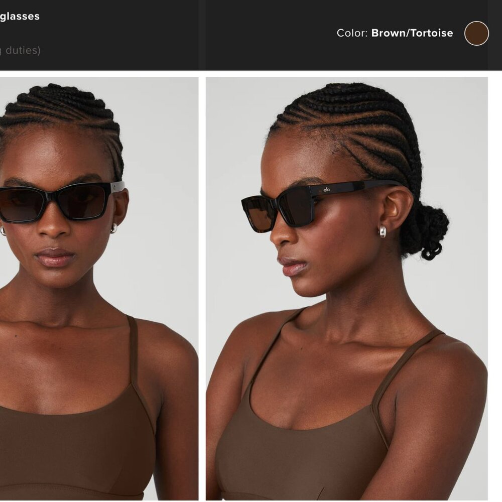 ALO yoga dark tortoise ‘Chill’ sunglasses - in perfect condition!